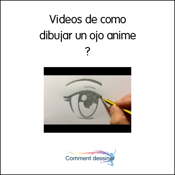 Videos de como dibujar un ojo anime